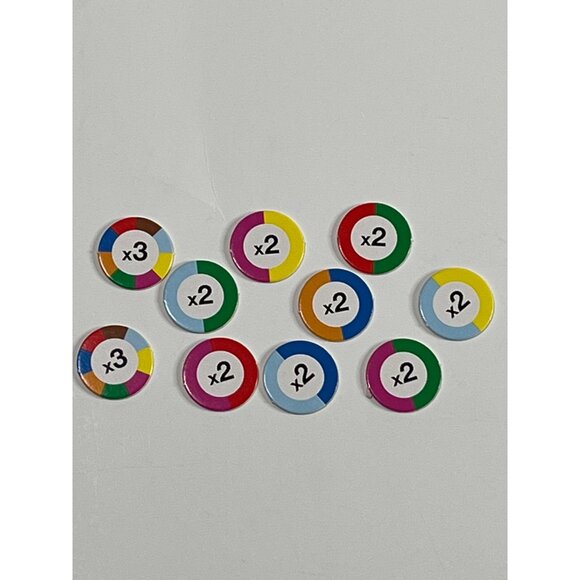 Monopoly Target Edition Game Replacement Parts Pieces Circle Tokens Only Toy - Picture 1 of 2